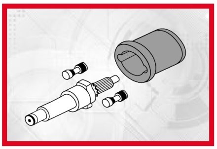 Pin clutch impact wrench diagram