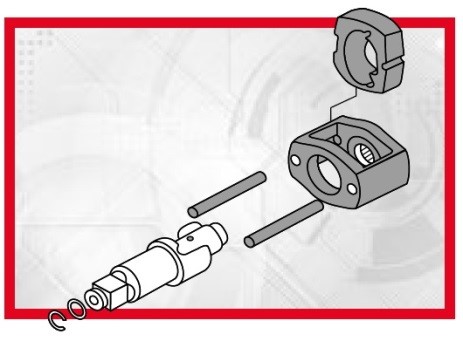 Single dog impact wrench diagram